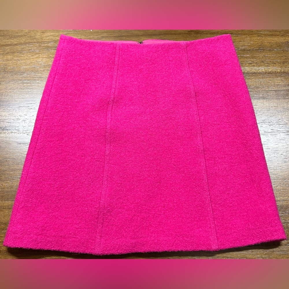 Boden Wool Hot Pink Size 8 Mini Skirt